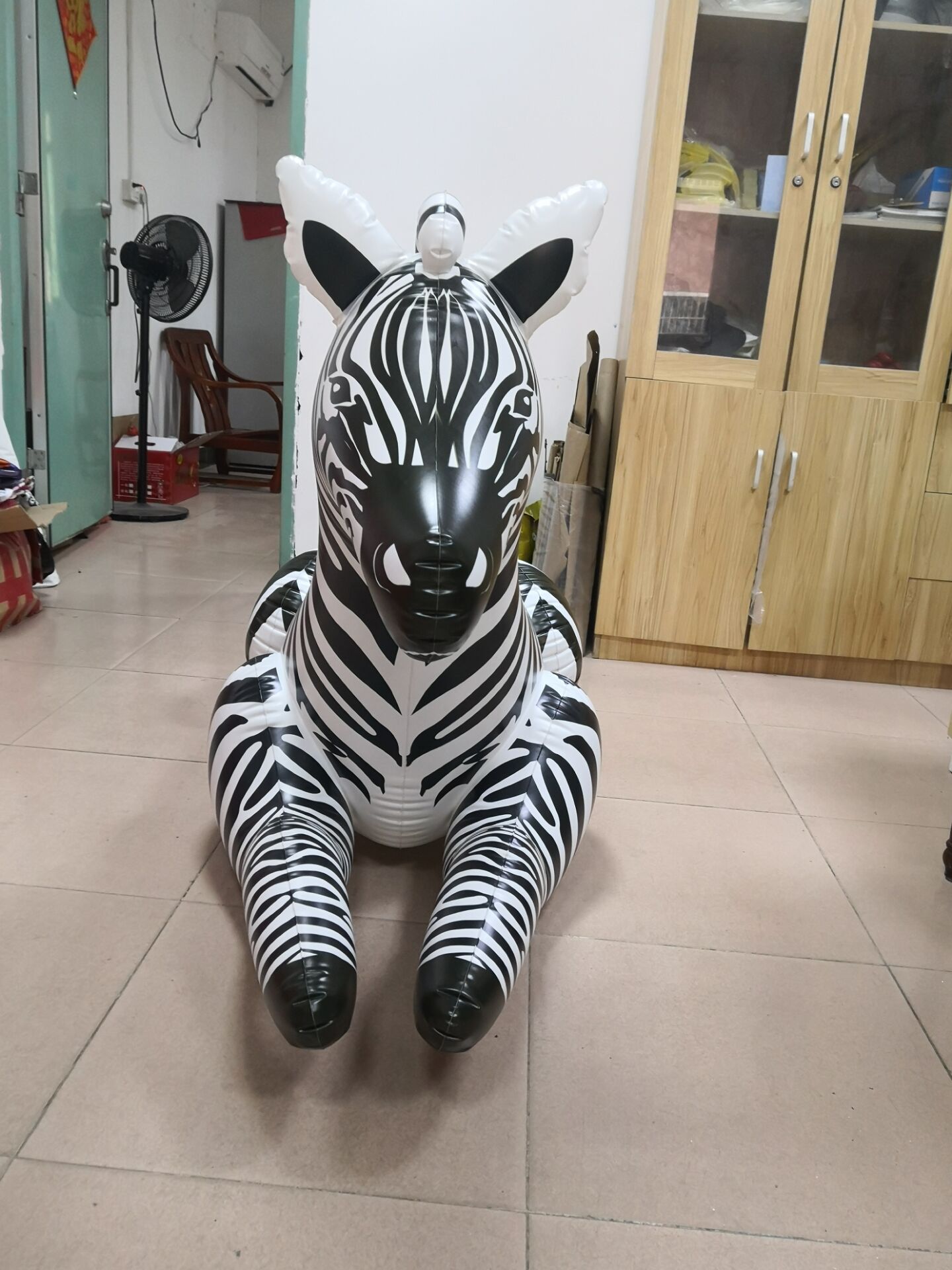 Inflatable Plush Stuffed Zebra Animal
