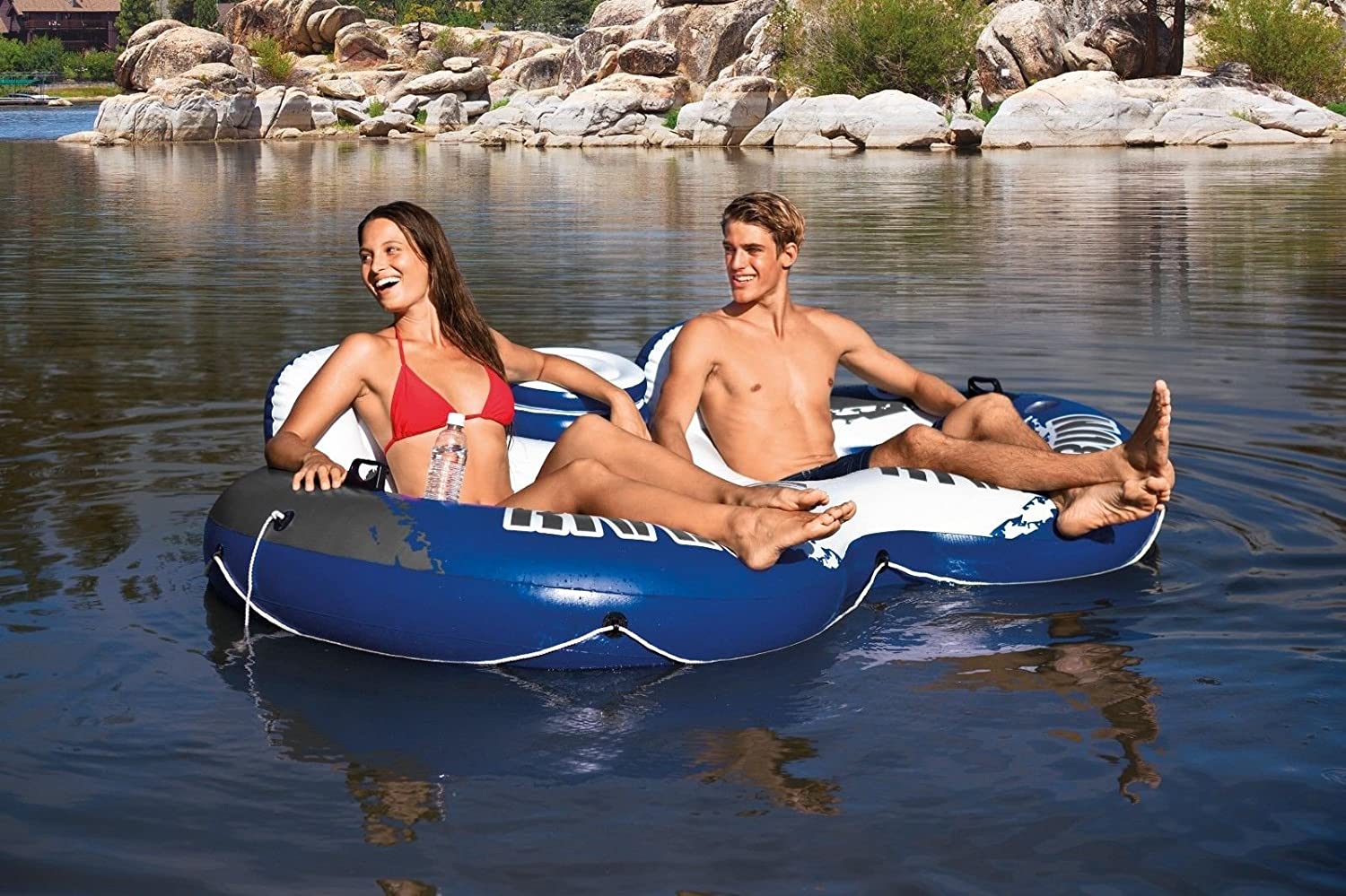 Inflatable 2 Person Pool Tube Float